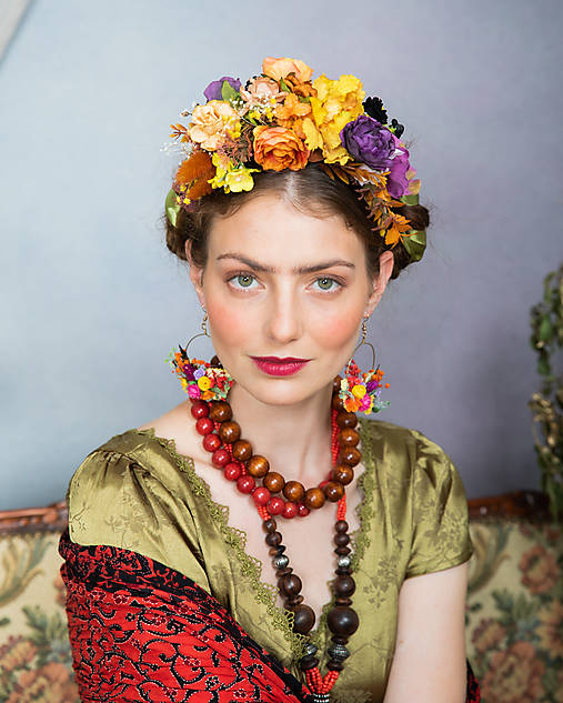 Frida obojstranná čelenka "keď stmieva sa v jeseni"