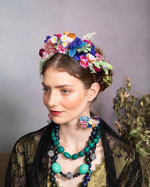 Kruhové Frida náušnice "čaro lásky hier"