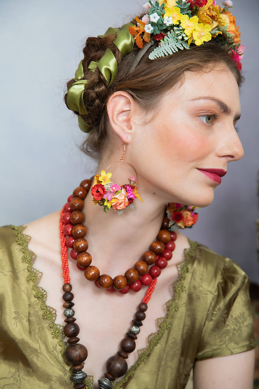 Kruhové Frida náušnice "dúšok lásky"