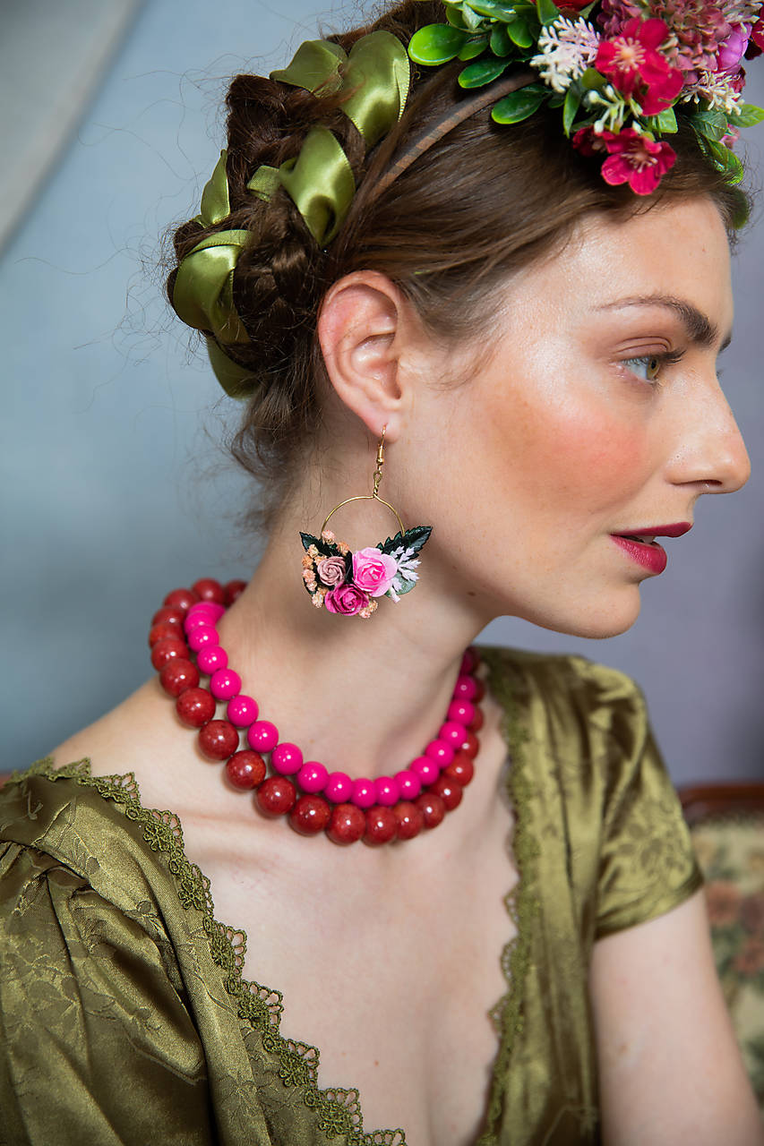 Kruhové mini Frida náušnice "čas bytia"