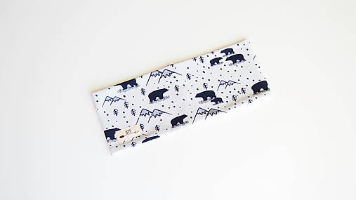 Čiapky, čelenky, klobúky - Čelenka- maco v horách  - 14868807_