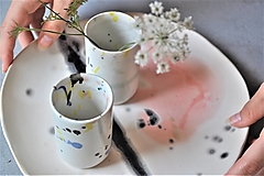 Dekorácie - Váza, hrnček pohár na zubnú kefku farebný ohňostroj - 14870955_