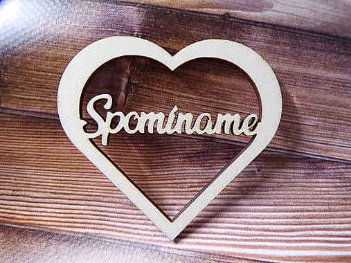 Dekorácie - Spomíname srdce - 14869710_