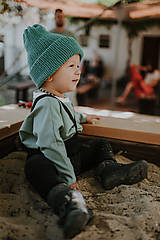 Detské čiapky - merino čiapka detská (viac farieb) - 14870449_