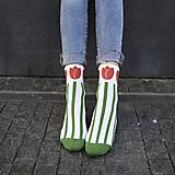 Ponožky, pančuchy, obuv - (C18) Ponožky Tulipán - 14875569_