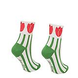 Ponožky, pančuchy, obuv - (C18) Ponožky Tulipán - 14875573_