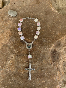 Iné šperky - ruženec do auta so sv. Krištofom - 14873302_