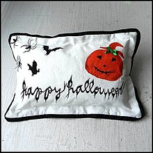 Úžitkový textil - Halloweensky vankúšik /dekorácia/ - 14875767_
