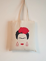 Nákupné tašky - •ručne maľovaná plátená taška - Frida• - 14876741_