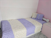Detský textil - Prehoz/ deka na posteľ patchwork štýl - 14876430_