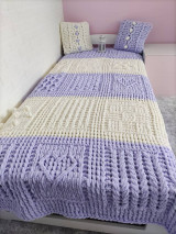 Detský textil - Prehoz/ deka na posteľ patchwork štýl - 14876432_