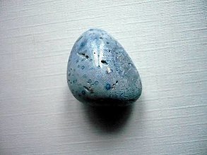 Minerály - Troml. kámen - modrý korál 24 mm, č.25f - 14877379_