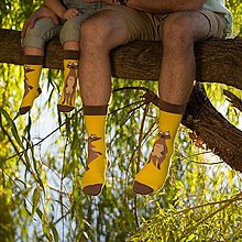 Ponožky, pančuchy, obuv - (D19) DETSKÉ ponožky surikata - 14878104_