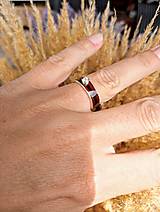 Prstene - Zásnubný prsteň JURING Palisander Slim - 14877613_