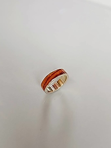 Prstene - Strieborný prsteň JURING Oliva Slim - 14877608_