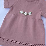 Detské oblečenie - Baby šatočky Staroružové - 14880161_
