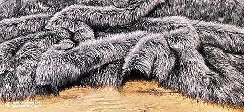 Textil - Kožušina umelá - Grey New Top - cena za 10 cm, 1100 g/m2 - 14880948_