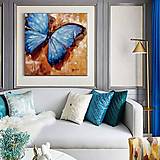Obrazy - Blue butterfly 2 - 14880691_