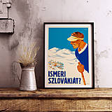 Grafika - Vintage plagát Poznáte Slovensko? - 14878852_