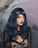 Ozdoby do vlasov - Halloween polvenček "kúzlo noci" - 14880569_