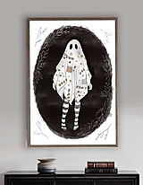 Grafika - Fancy & spooky - jesenná dušičková grafika - 14878896_
