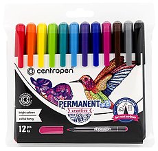Nástroje - Dekoračné fixky Creative Centropen 2896 12ks/bal - 14879279_