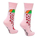 Ponožky, pančuchy, obuv - (L05) Ponožky lásky dážď ružové - 14879162_