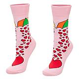 Ponožky, pančuchy, obuv - (L05) Ponožky lásky dážď ružové - 14879163_