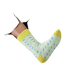 Ponožky, pančuchy, obuv - (K09) Ponožky Slzička zelená - 14881479_