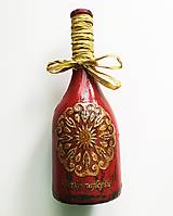 Nádoby - Víno v dekorovanej flaši, motív Všetko najlepšie - 14882440_