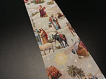 Úžitkový textil - Vianočná gobelínová štóla Svätá rodina  (87x17cm) - 14881736_