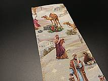 Úžitkový textil - Vianočná gobelínová štóla Svätá rodina  (87x17cm) - 14881737_