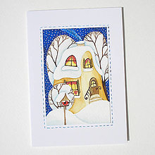 Papiernictvo - Vianočná pohľadnica 106 - 14882507_