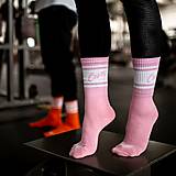 Ponožky, pančuchy, obuv - Vysoké športové ponožky ružové/pink - 14884829_