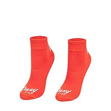 Ponožky, pančuchy, obuv - Športové členkové ponožky červené/candy - 14884730_