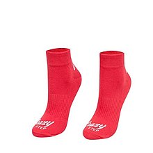 Ponožky, pančuchy, obuv - Športové členkové ponožky červené - 14884732_