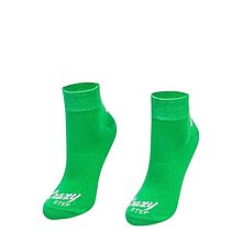 Ponožky, pančuchy, obuv - Športové členkové ponožky zelené/shamrock - 14884740_