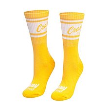 Ponožky, pančuchy, obuv - FROTÉ vysoké športové ponožky žlté - 14884806_