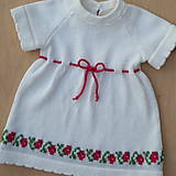 Detské oblečenie - Baby šatočky Biele so vzorkou - 14887251_