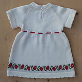 Detské oblečenie - Baby šatočky Biele so vzorkou - 14887254_