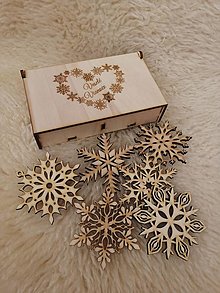 Dekorácie - Vianočné ozdoby s krabičkou - 14886357_