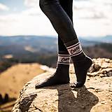 Ponožky, pančuchy, obuv - Vysoké športové ponožky šedo rúžové - 14885789_