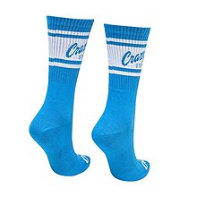 Ponožky, pančuchy, obuv - Vysoké športové ponožky modré/azure - 14885779_