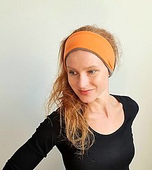 Čiapky, čelenky, klobúky - Čelenka "COLOURFUL MIND" - oranžová - 14890044_