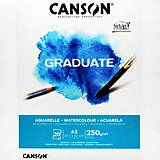  - Skicár CANSON Graduate Aquarelle, 250g/m2, A3, 20 listov - 14889698_