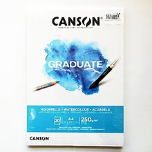 Papier - Skicár CANSON Graduate Aquarelle, 250g/m2, A4, 20 listov - 14889305_