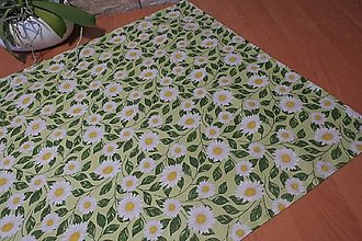 Úžitkový textil - Ubrus - Kopretiny - obdelník - 14891080_