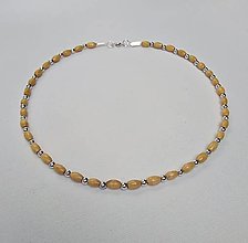 Náhrdelníky - Dámsky drevený náhrdelník - 14888882_