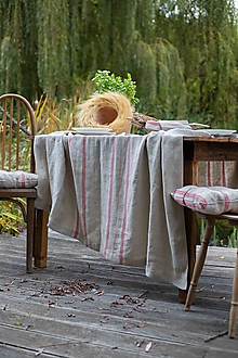 Úžitkový textil - Ľanový obrus French Style - 14890952_
