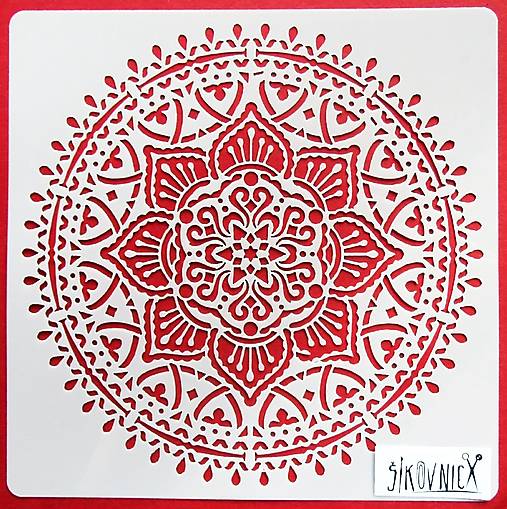  - Šablóna - 15x15 cm - mandala (C) - 14892707_